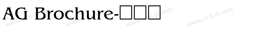 AG Brochure字体转换